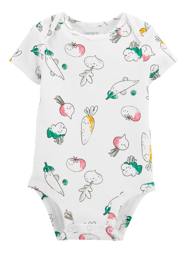 Imagen 1 de 3 de Body Manga Corta Vegetales Algodon Carters 1n080010