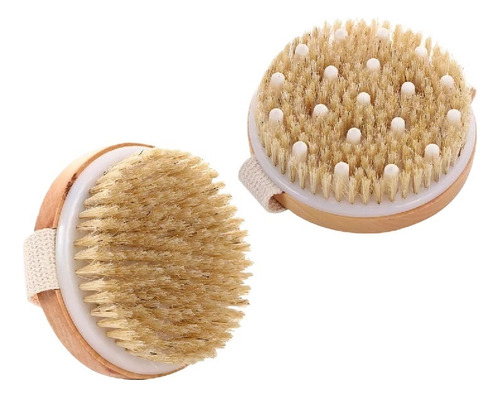 D Cepillo Corporal De 2 Piezas For Masaje, Exfoliación De