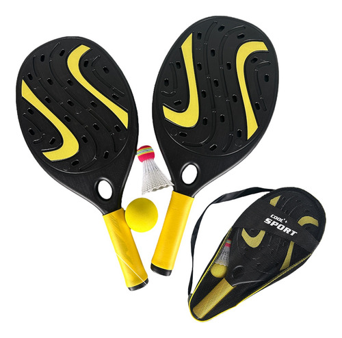 Raquetas Tenis Badminton Padel Y Pelotas Set Niños Juguete