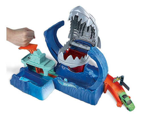 Hot Wheels - City Pista Robo Tiburón Gjl12 Color Azul