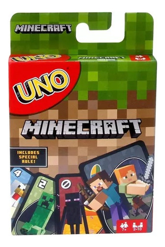 Uno Juego De Mesa/cartas Edicion Especial Minecraft 