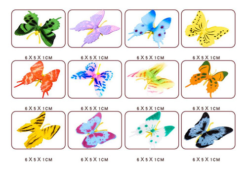Figuras De Acción De Personajes De Mariposa 3 Piezas