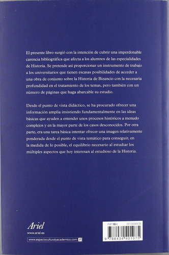 Historia De Bizancio Emilio Cabrera Editorial Ariel