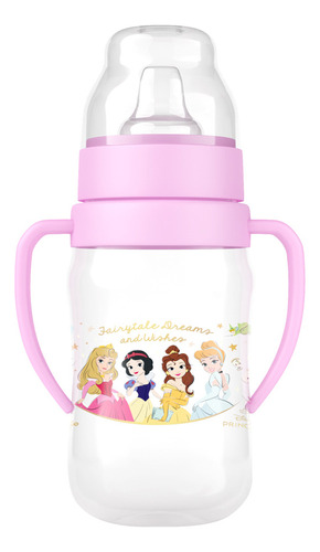Super Copo Treinamento 300ml C/ Alça e Bico Flexível Princesas Disney BabyGo