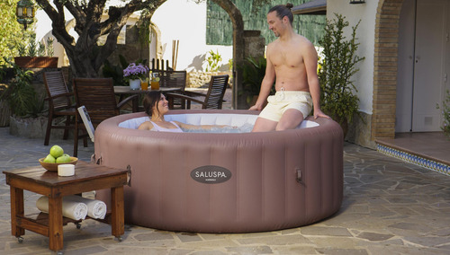 Spa Inflable Hawaii Maxhold 1.96m X 71cm Cap. 7 Mod. 6002a Color Naranja Oscuro