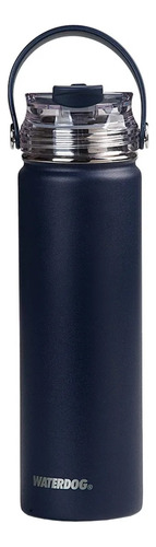 Botella Akwa 650ml Waterdog Acero Inox Color Azul Indigo In Azul Marino