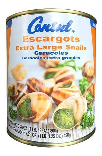 Caracol Extra Grande Escargot Lata De 800g