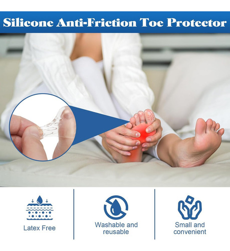 20 Pcs Protector Para Dedos De Los Pies, Protector De Gel
