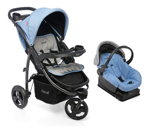 Imagen 1 de 8 de Cochecito Bebé Felcraft Jogger Simply Huevito Con Base