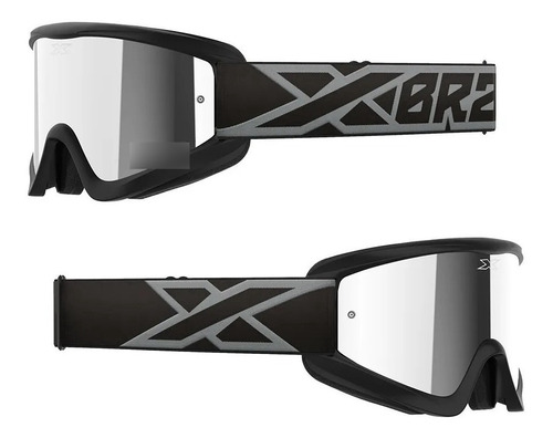 Óculos Moto Corss Xbrand Gox Flat-out Mirror Espelhado Fumê 