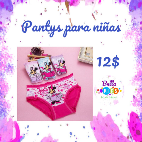 Set De 4 Pantys Para Niñas