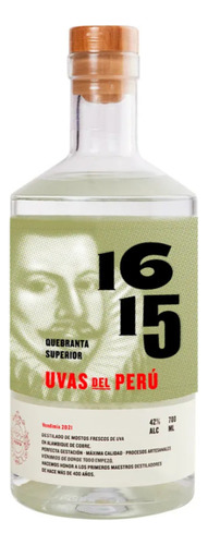 Pisco Peruano 1615 - Quebranta Superior - 700ml