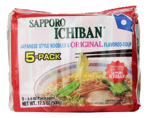 Fideos Ramen, Sabor Original A Salsa De Soja, Fideos Instant