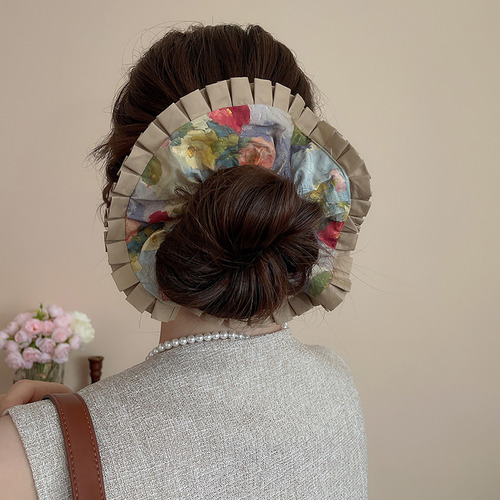 Accesorios Para El Cabello De Moda Con Encaje Plisado Estamp