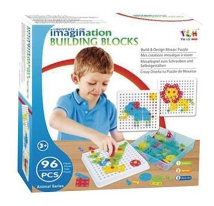 Jogo Blocos De Construção Imagination Building Blocks 96 Pc