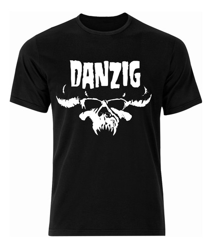 Polera Danzig Logo Metal - Estampado Serigrafía