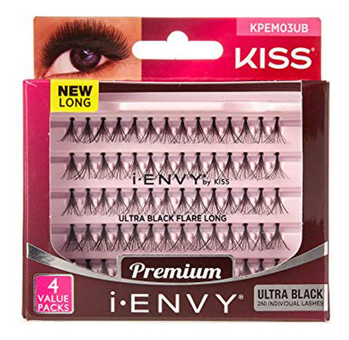 Pestañas Postizas - Kiss I Envy Ultra Black Lashes (long)