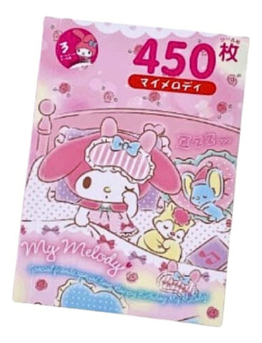 Sanrio Cuaderno Cute 450 Stikers  Diferentes Lindo Kawai