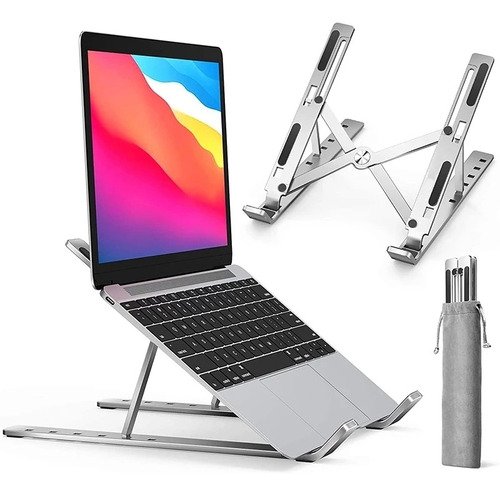 Soporte Plegable De Aluminio Premium Base Para Laptop Tablet