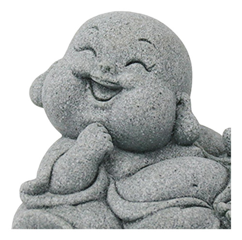 2 Bonita Estatua De Buda De Piedra , Figurita En Miniatura,