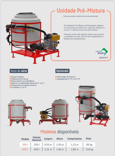 Mezclador De Agroquimicos Para Dron De 250 Lts - Rotoplastyc