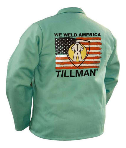Tillman We Weld America Green Fr Cotton Chaqueta Algodon In