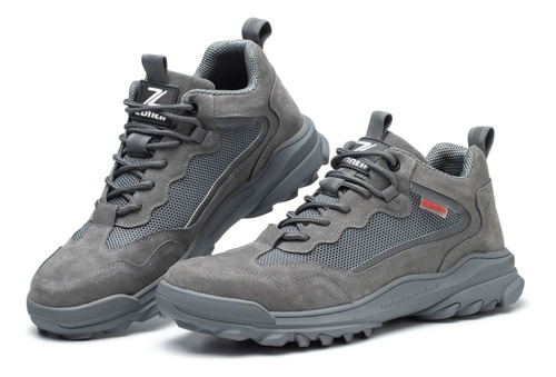 Tenis De Seguridad Industrial Zapatos Trabajo Ligero Gris