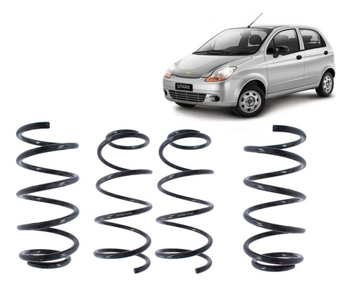 Espiral Delantero + Traseros Chevrolet Spark 2004 2016 