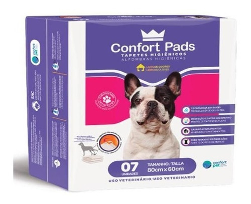 Imagem 1 de 1 de Tapete Higiênico Confort Pads (80x60cm) 07 Und