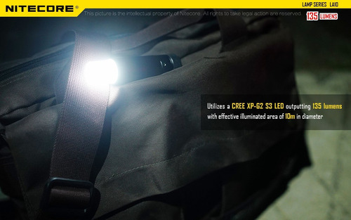 Camping Lantern Nitecore La10 135 Lumen Mini Led W/ Battery