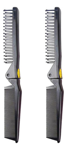 2 Peines/cepillos Plegables Para Viaje, 2 Cabezales Y