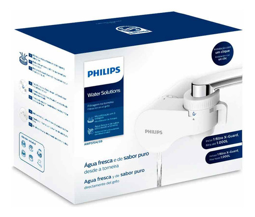 Purificador De Água Philips 16cm Para Torneira - Awp3704