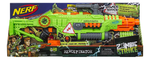 Toy Blaster Nerf Revoltinator Zombie Strike Com 18 Dardos