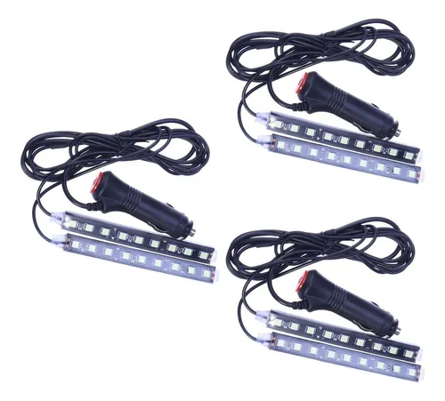 Tira De Luces De Neón Para Interior De Coche 3 Unidades 18