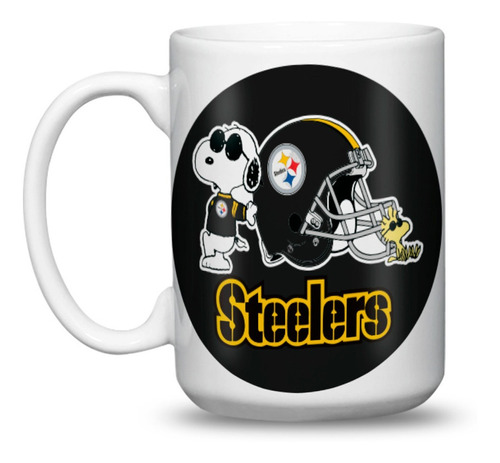 Pittsburgh Steelers Snoopy Taza Grande Personalizada