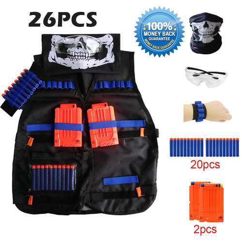 Locisne Kids Kit De Chaleco Táctico Para Nerf N-strike Elite