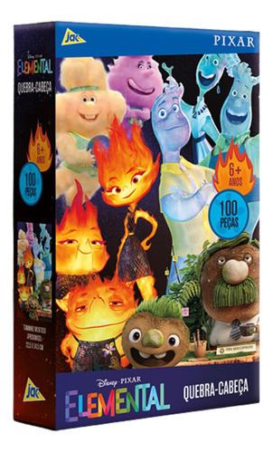 Quebra Cabeça 100 Peças Elemental Disney Pixar Toyster