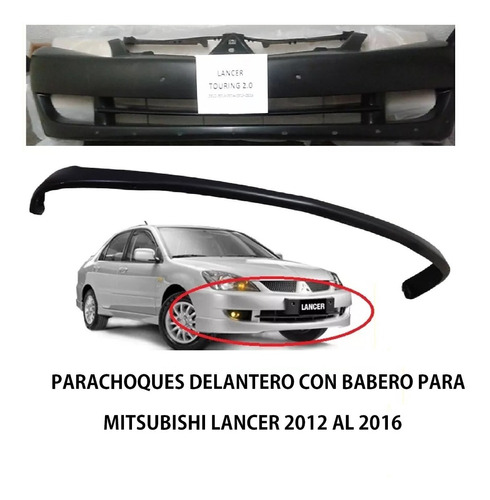Parachoques Delantero Con Babero  Lancer 2.0  2012 2013 2016