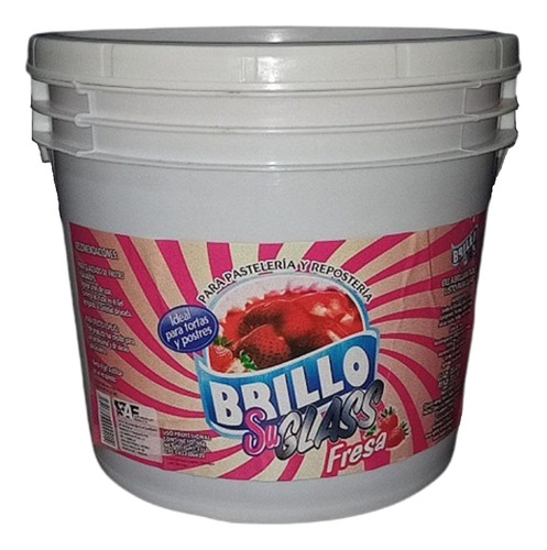 Brillo En Gel Suglass Fresa 5kg Repostería-pastelería