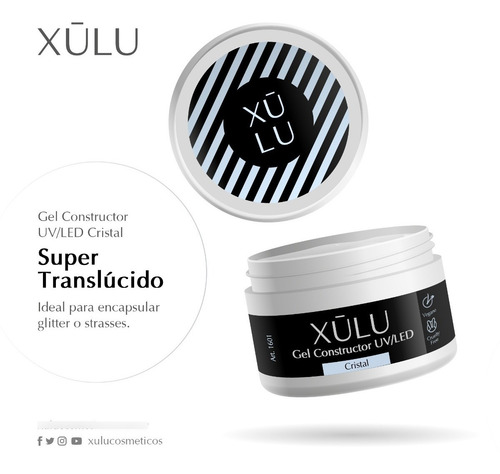 Imagen 3 de 5 de Gel Constructor Para Uñas 30gr Builder Gel Led/uv Xúlu