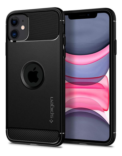 Spigen Rugged Armor Diseñado P/ iPhone 11 (2019) Negro