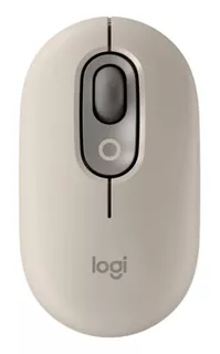 Mouse Logitech Pop Inalámbrico Mist Sand 1 Color Gris