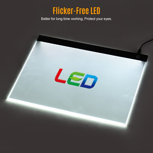 Bloc De Luces Led Ultrafino A3 Copyboard Brillo Sin Escalona