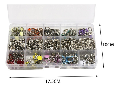 Botones De Broches De Metal Broches Huecos 100 Sin Alicates