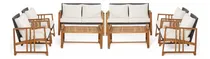 Comprar Juego 8 Piezas Muebles De Jardín Aire Libre Madera Acacia