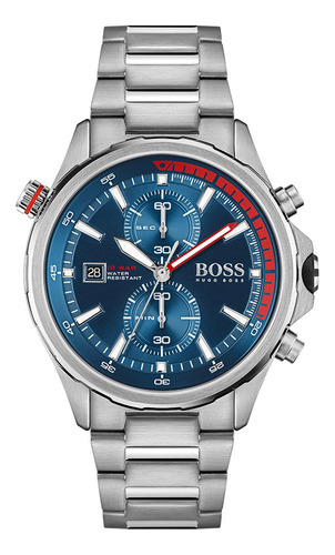 Reloj Hugo Boss Globetrotter 1513823 De Acero Inox. P/hombre