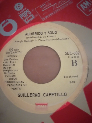 Los Hermanos Capetillo, Guillermo Y Eduardo, 2 Discos De 45