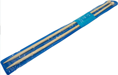 Palillos De Bambú 6.0mm Para Tejer De 35cm Knitting Needles