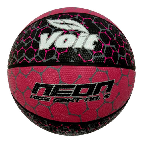Balon De Basquetbol Voit #5 Neon Kids Pink