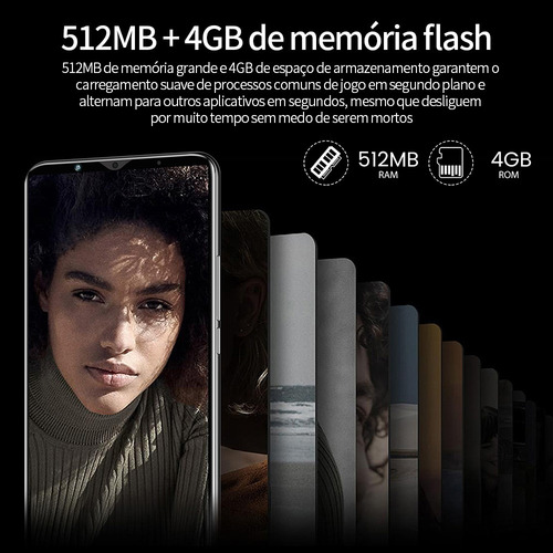 P Teléfono Barato Android Y53 5.0 Ram 512 Mb Rom 4 Gb Negro